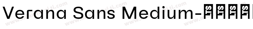 Verana Sans Medium字体转换